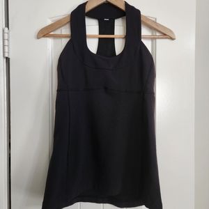 Lululemon Black Scoop Neck Top Size 6
